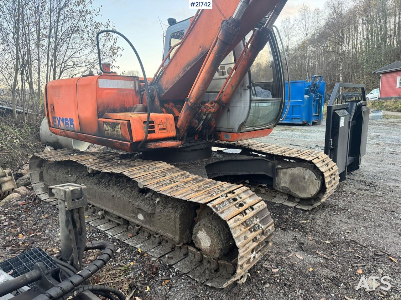 Crawler excavator Hitachi EX165 beltegraver m/ 2 skuffer: picture 32
