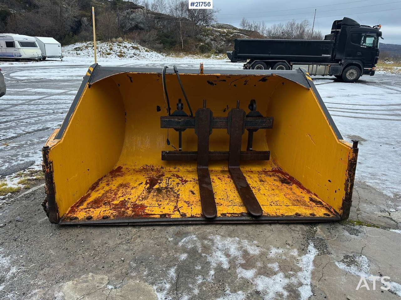 Klappvingeskuffe til hjullaster - Loader bucket: picture 1 Klappvingeskuffe til hjullaster - Loader bucket: picture 1