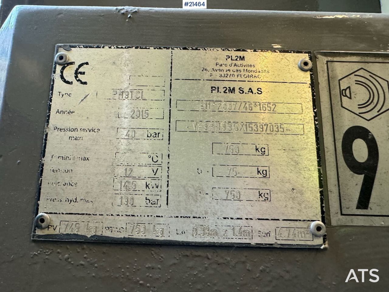 Lancy PH9TCL Gysepumpe - Stationary concrete pump: picture 5 Lancy PH9TCL Gysepumpe - Stationary concrete pump: picture 5