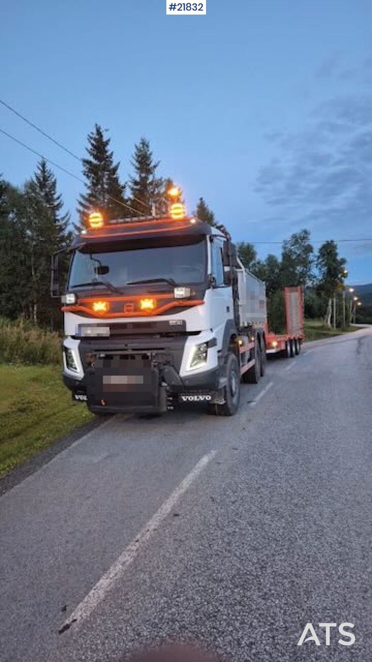 Volvo 2019 Volvo FMX 6x6 brøyterigget tippbil m/ 9,5 t/m kran, 2 sett dekk og lettkasse - Tipper: picture 2 Volvo 2019 Volvo FMX 6x6 brøyterigget tippbil m/ 9,5 t/m kran, 2 sett dekk og lettkasse - Tipper: picture 2