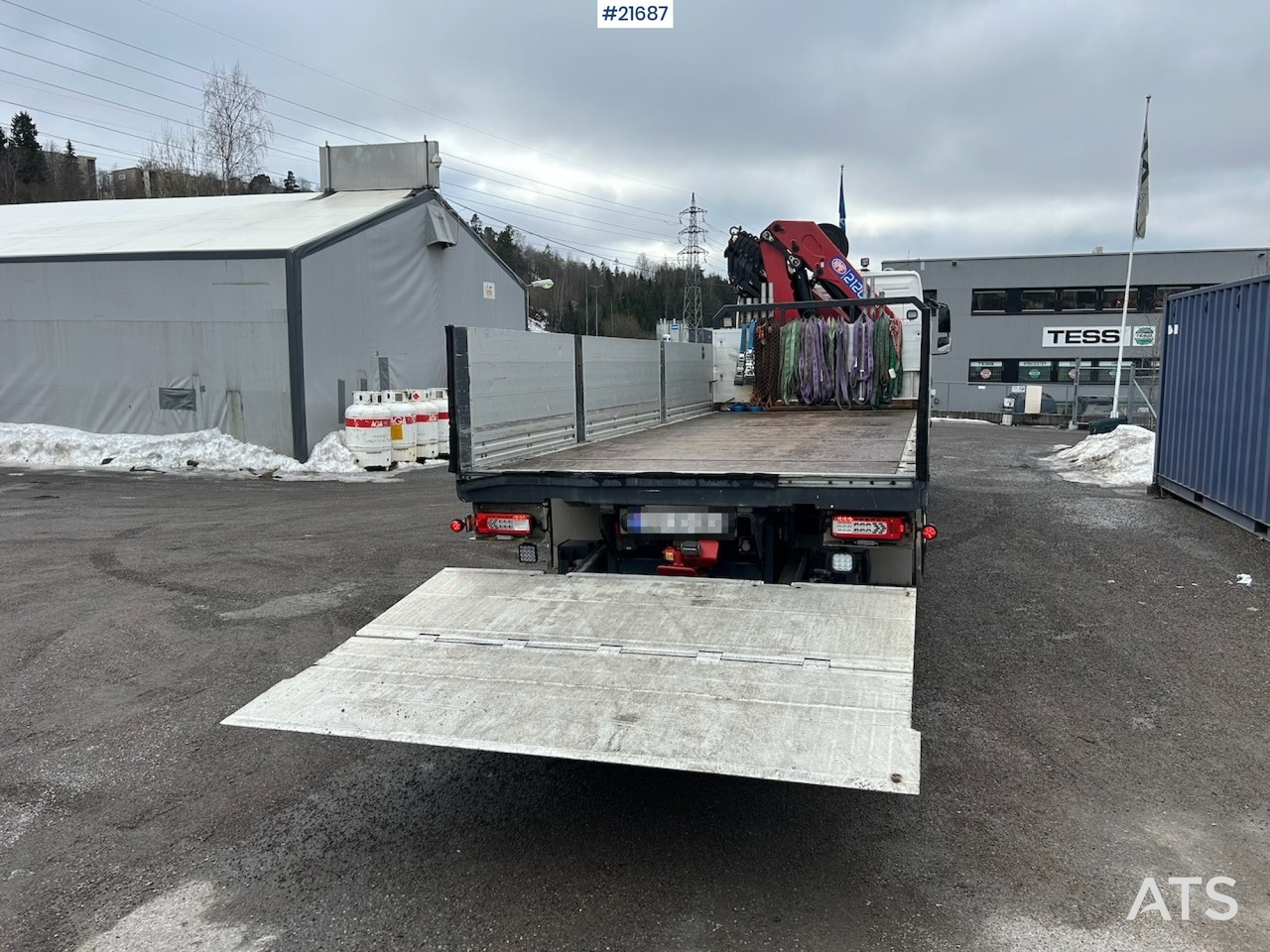 Crane truck Volvo Volvo FM450 Kranbil m/ 21 t/m HMF kran og Løftelem. 194 000 km!: picture 15