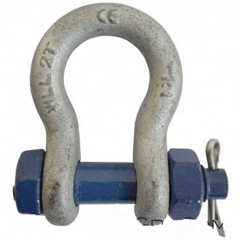 Lyre bow shackle with safety bolt with nut /screw pin - Attachment for Loader crane: picture 1 Lyre bow shackle with safety bolt with nut /screw pin - Attachment for Loader crane: picture 1
