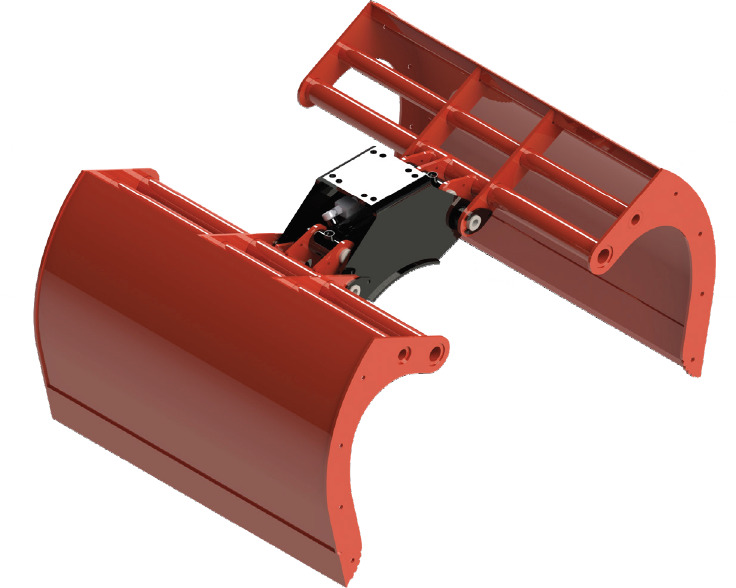 Clamshell bucket withouth side-walls BV-MR 400 - Clamshell bucket for Loader crane: picture 1 Clamshell bucket withouth side-walls BV-MR 400 - Clamshell bucket for Loader crane: picture 1