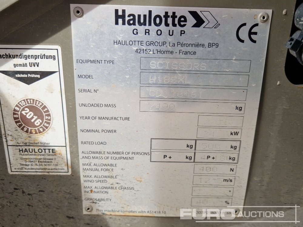 Aerial platform 2015 Haulotte H18SXL: picture 23