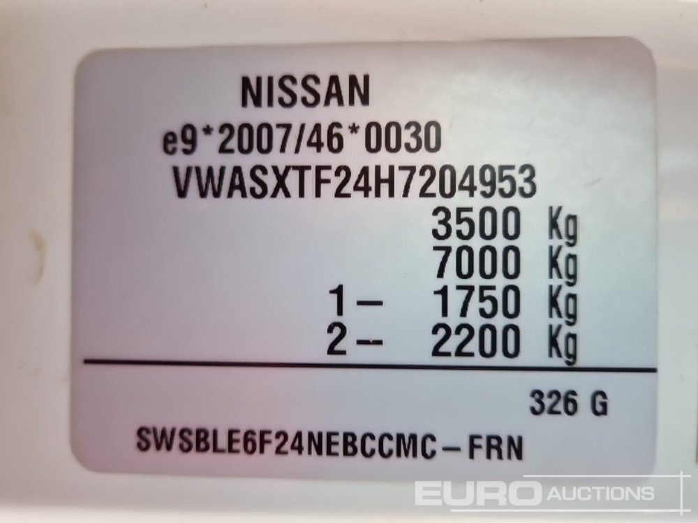 Tipper van 2017 Nissan NT400: picture 30 Tipper van 2017 Nissan NT400: picture 30