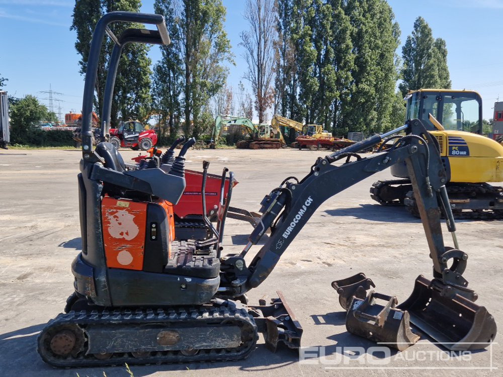 2020 Eurocomach Rubber Tracks, Blade, Offset, QH, Piped, 3 Buckets, Expanding Undercarriage, Roll Bar - Mini excavator: picture 5 2020 Eurocomach Rubber Tracks, Blade, Offset, QH, Piped, 3 Buckets, Expanding Undercarriage, Roll Bar - Mini excavator: picture 5