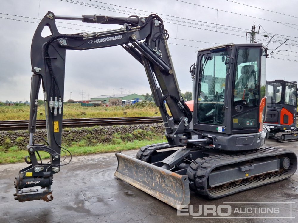 2023 Eurocomach 75TR Excavator, Rubber Tracks, Blade, Offset, Piped, Aux. Piping, Powertilt QH - Mini excavator: picture 1 2023 Eurocomach 75TR Excavator, Rubber Tracks, Blade, Offset, Piped, Aux. Piping, Powertilt QH - Mini excavator: picture 1