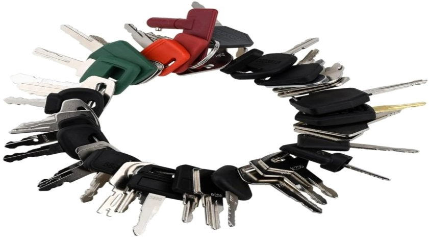 42 Key Set Compatible with John Deere, Cat, Toyota, JCB, Volvo, Doosan, Bobcat, Kubota, Hyundai, Bomag, New Holland, Komatsu, Case, Clark, IH, Kobelco, Takeuchi, Massey Ferguson, JLG, Genie - Construction equipment: picture 2 42 Key Set Compatible with John Deere, Cat, Toyota, JCB, Volvo, Doosan, Bobcat, Kubota, Hyundai, Bomag, New Holland, Komatsu, Case, Clark, IH, Kobelco, Takeuchi, Massey Ferguson, JLG, Genie - Construction equipment: picture 2