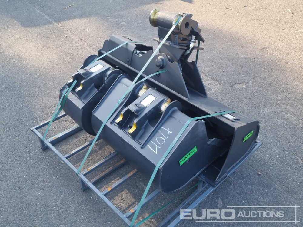 Häner Bucket Package HHG2120-Morin-M1 (1200mm) Tilt Ditch Bucket, Digging Buckets HTL230-Morin-M1 (300mm) and HTL260-Morin-M1 (600mm) to suit 2,2-2,8 ton mini excavator with Morin M1 - Bucket: picture 1 Häner Bucket Package HHG2120-Morin-M1 (1200mm) Tilt Ditch Bucket, Digging Buckets HTL230-Morin-M1 (300mm) and HTL260-Morin-M1 (600mm) to suit 2,2-2,8 ton mini excavator with Morin M1 - Bucket: picture 1