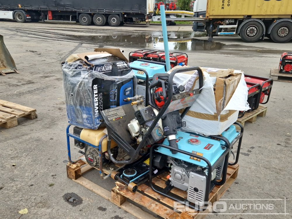 Pallett of Generstors, Petrol Hammer Drill, Pressure Washer, Pit Jack - Construction equipment: picture 1 Pallett of Generstors, Petrol Hammer Drill, Pressure Washer, Pit Jack - Construction equipment: picture 1