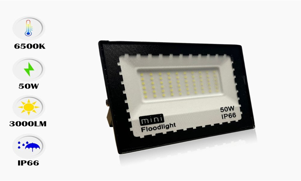 Unused 10 x LED floodlight 30W MINI SMD - Waterproof IP65 - 6500K cold white - Construction equipment: picture 1 Unused 10 x LED floodlight 30W MINI SMD - Waterproof IP65 - 6500K cold white - Construction equipment: picture 1
