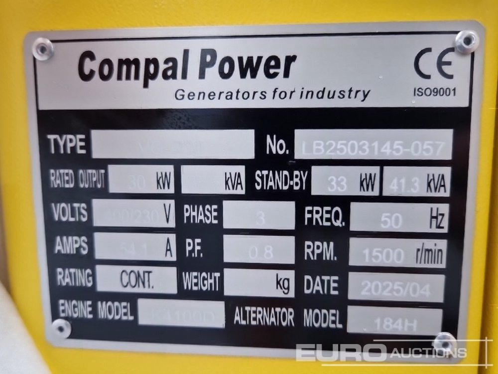 Generator set Unused 2025 Compal Power VG-R30: picture 13 Generator set Unused 2025 Compal Power VG-R30: picture 13