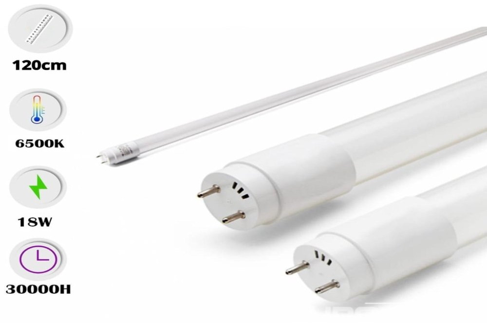 Unused 30 x LED tube 18W -120 cm - 6500K cold white -Type : T8 -color temperature : 6500K -aDimensions: Ø 29 x 1214 mm -voltage: 165-265V (50/60Hz) -beam angle: 300° -without sensor -service life: 25, - Construction equipment: picture 1 Unused 30 x LED tube 18W -120 cm - 6500K cold white -Type : T8 -color temperature : 6500K -aDimensions: Ø 29 x 1214 mm -voltage: 165-265V (50/60Hz) -beam angle: 300° -without sensor -service life: 25, - Construction equipment: picture 1