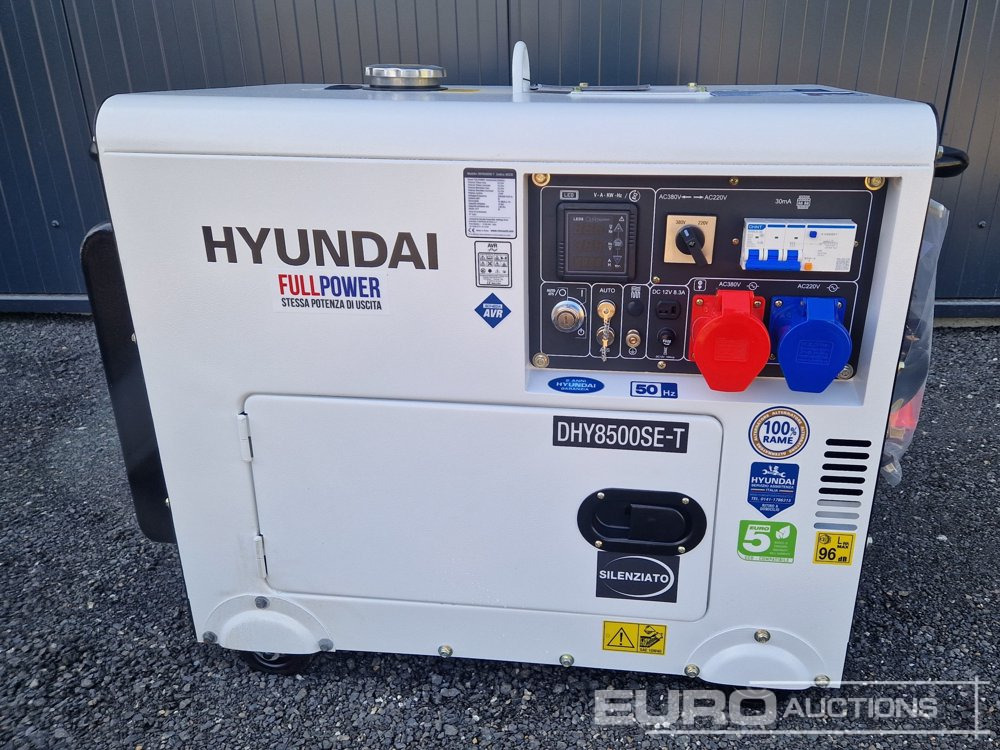Unused Hyundai DHY8500SE-T Diesel Generator Set, 13HP, 230V, 400V, 50HZ - Generator set: picture 2 Unused Hyundai DHY8500SE-T Diesel Generator Set, 13HP, 230V, 400V, 50HZ - Generator set: picture 2