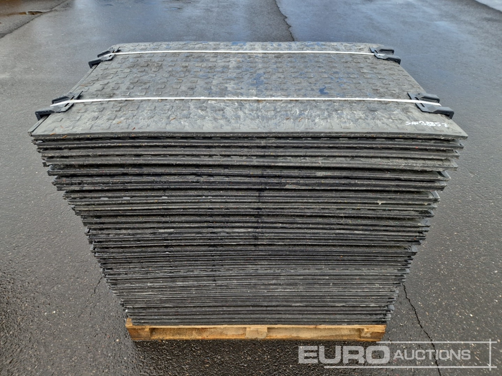 Unused Pallet of Plastic Connectable Road Plates, 1200x800x28mm, 22kg per Plate (35 of) - Construction equipment: picture 5 Unused Pallet of Plastic Connectable Road Plates, 1200x800x28mm, 22kg per Plate (35 of) - Construction equipment: picture 5