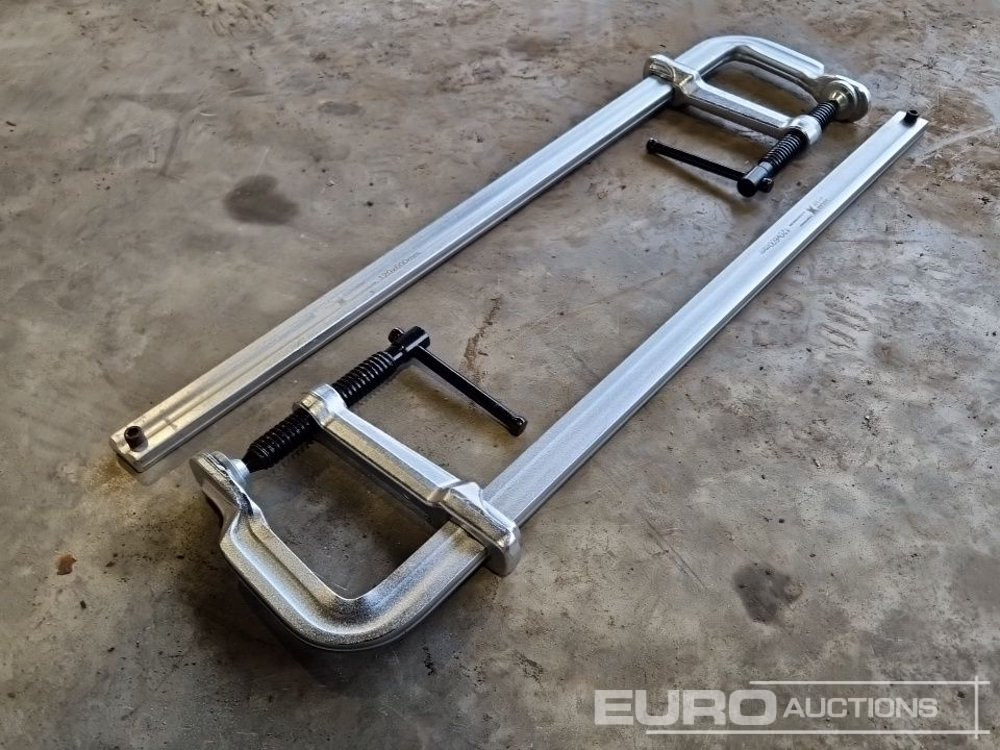 Unused Solid X Forged Welding Clamps 120mm x 600mm (2 Pieces) - Workshop equipment: picture 1 Unused Solid X Forged Welding Clamps 120mm x 600mm (2 Pieces) - Workshop equipment: picture 1