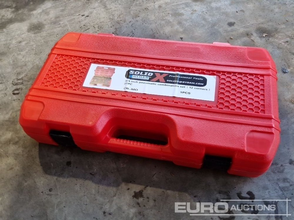 Unused Solid X Impact 3/4" Drive 21 Piece 12 Corner Socket Set - Workshop equipment: picture 3 Unused Solid X Impact 3/4" Drive 21 Piece 12 Corner Socket Set - Workshop equipment: picture 3