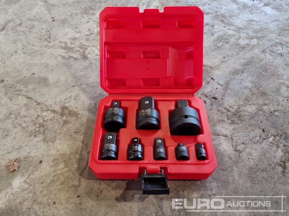Unused Solid X Impact Socket Adaptors (8 Piece Set) - Workshop equipment: picture 1 Unused Solid X Impact Socket Adaptors (8 Piece Set) - Workshop equipment: picture 1