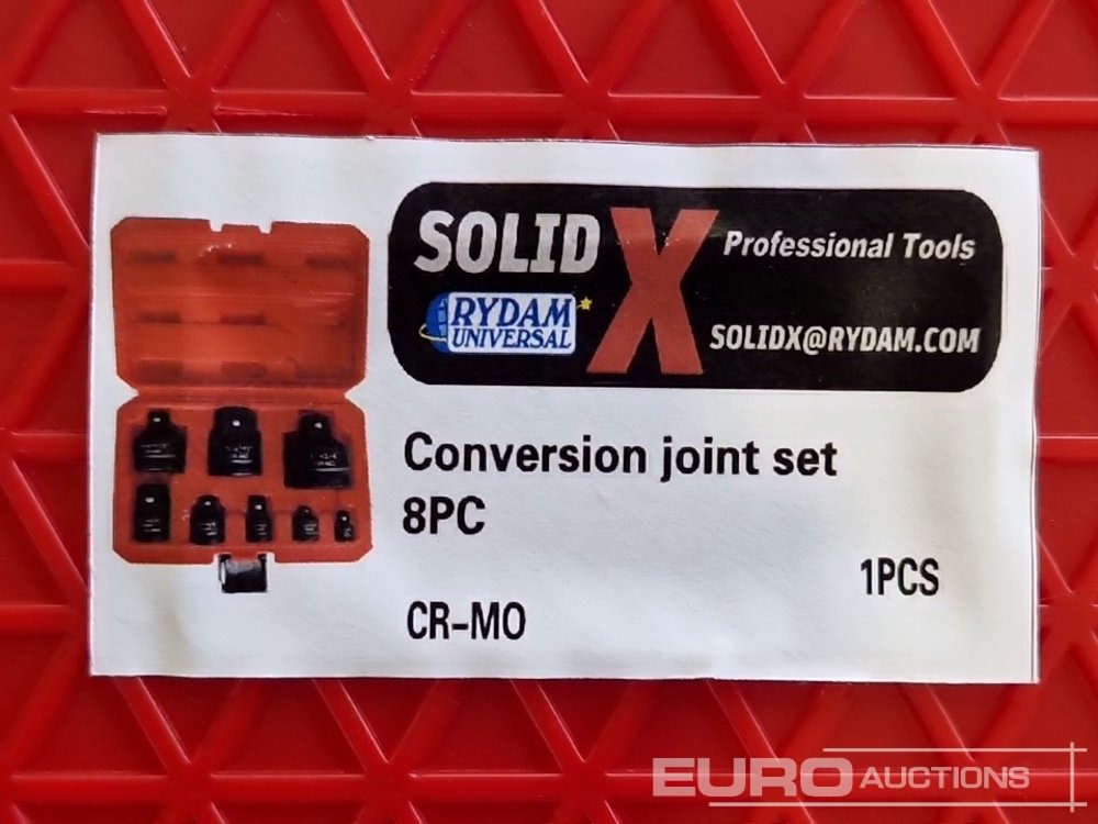 Unused Solid X Impact Socket Adaptors (8 Piece Set) - Workshop equipment: picture 4 Unused Solid X Impact Socket Adaptors (8 Piece Set) - Workshop equipment: picture 4