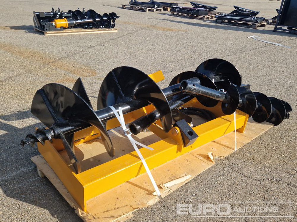 Unused 2025 Captok Auger to suit Skidsteer Loader, 16", 12", 8" Auger Attachment / Ahoyador - Attachment for Skid steer loader: picture 2 Unused 2025 Captok Auger to suit Skidsteer Loader, 16", 12", 8" Auger Attachment / Ahoyador - Attachment for Skid steer loader: picture 2