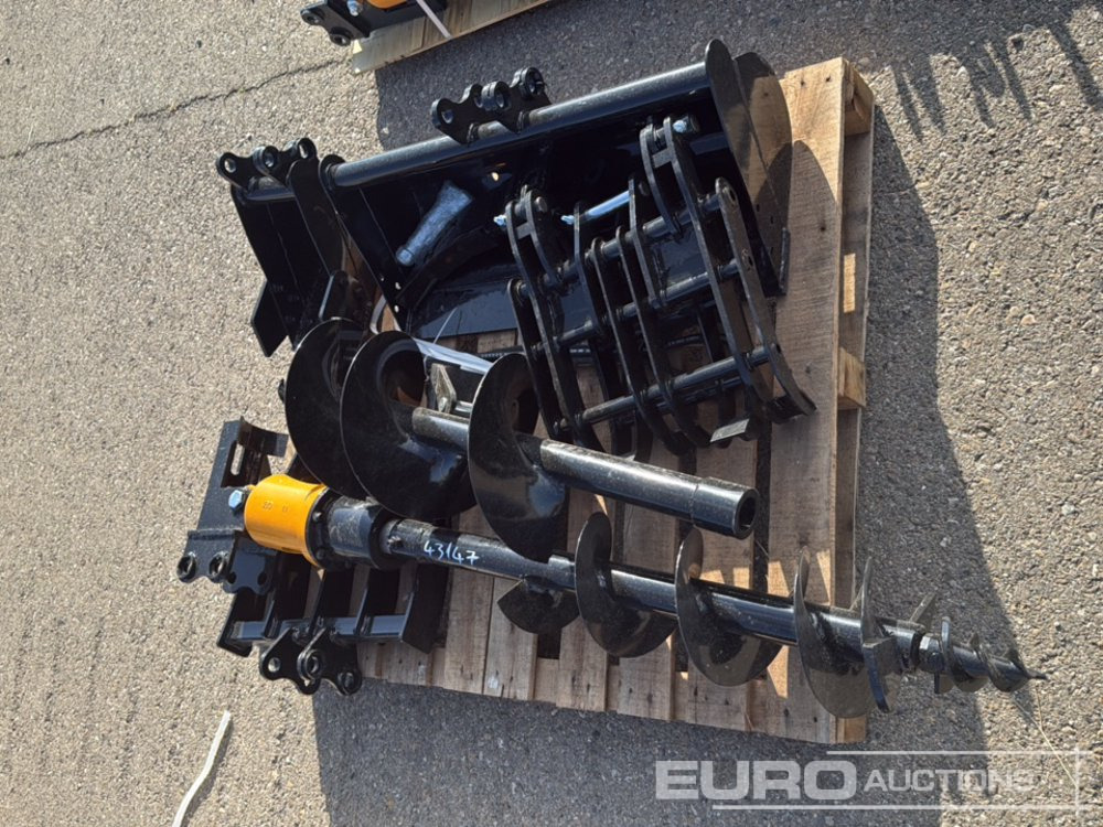 Unused 2025 Captok Mini Excavator Attachments, Quick Hitch, Rake, Ripper, Auger, 12" Auger Rod, 8" Digging Bucket, 32" Ditching Bucket - Attachment for Excavator: picture 1 Unused 2025 Captok Mini Excavator Attachments, Quick Hitch, Rake, Ripper, Auger, 12" Auger Rod, 8" Digging Bucket, 32" Ditching Bucket - Attachment for Excavator: picture 1