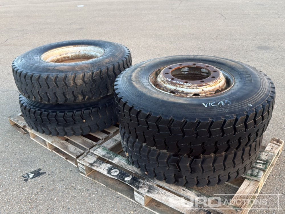 Hankook Pallet of 13R 22.5 Rims & Tyres / Pallet de Ruedas - Tire: picture 4 Hankook Pallet of 13R 22.5 Rims & Tyres / Pallet de Ruedas - Tire: picture 4