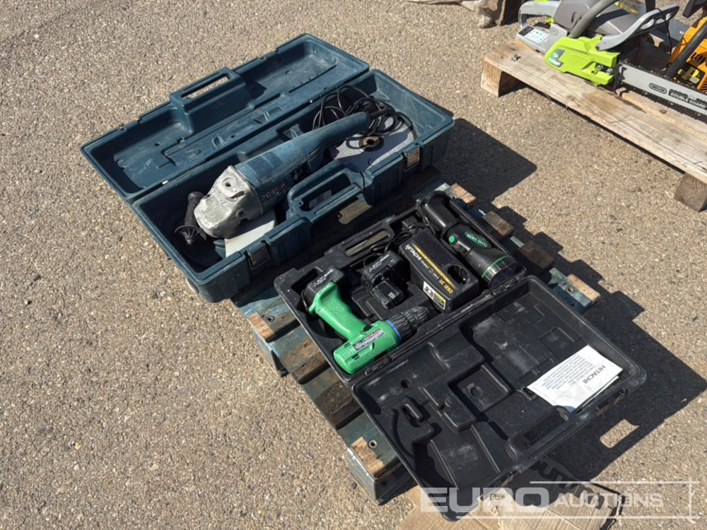 Pallet of (Hitachi) Cordless Drill & 230mm (Bosh) Angle Grinder - Construction equipment: picture 3 Pallet of (Hitachi) Cordless Drill & 230mm (Bosh) Angle Grinder - Construction equipment: picture 3