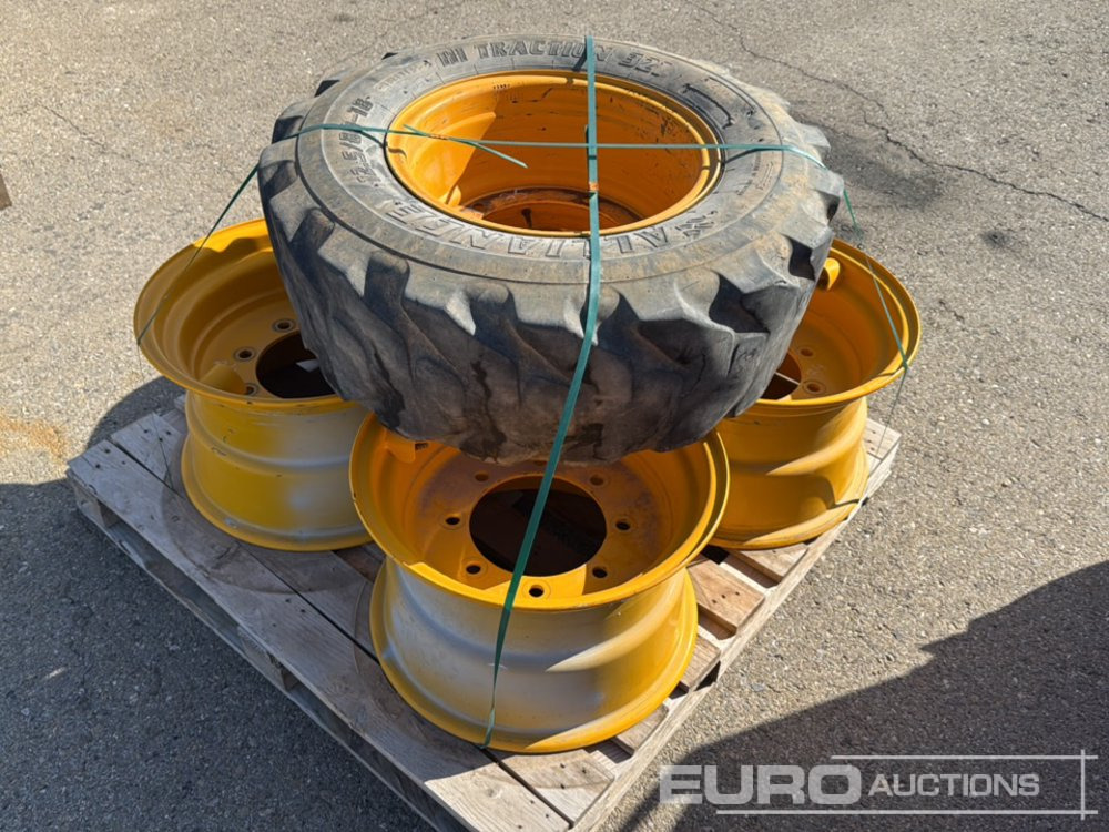 Pallet of Wheel Alianz High Traction 321, 8-Lug Rims (4 of) - Tire: picture 1 Pallet of Wheel Alianz High Traction 321, 8-Lug Rims (4 of) - Tire: picture 1