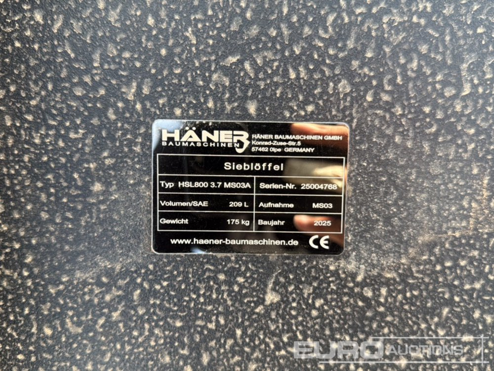 Unused 2025 Häner HSL800 3.7 MS03 - Bucket: picture 5 Unused 2025 Häner HSL800 3.7 MS03 - Bucket: picture 5