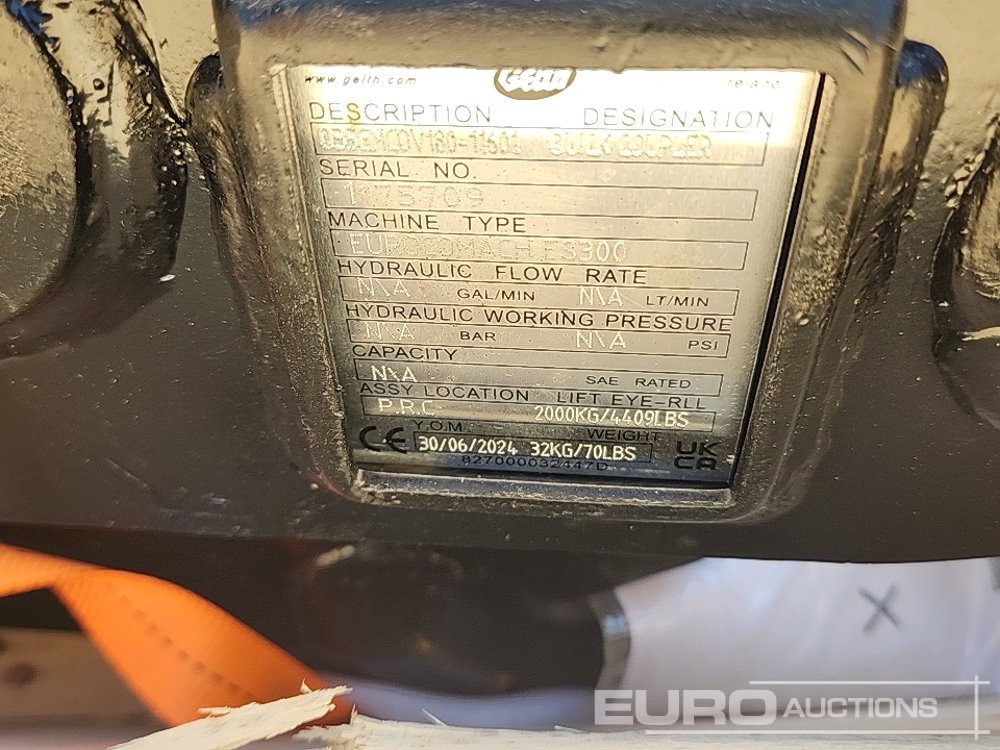 Unused Geith Q35MCOV180-11601 - Quick coupler: picture 5 Unused Geith Q35MCOV180-11601 - Quick coupler: picture 5