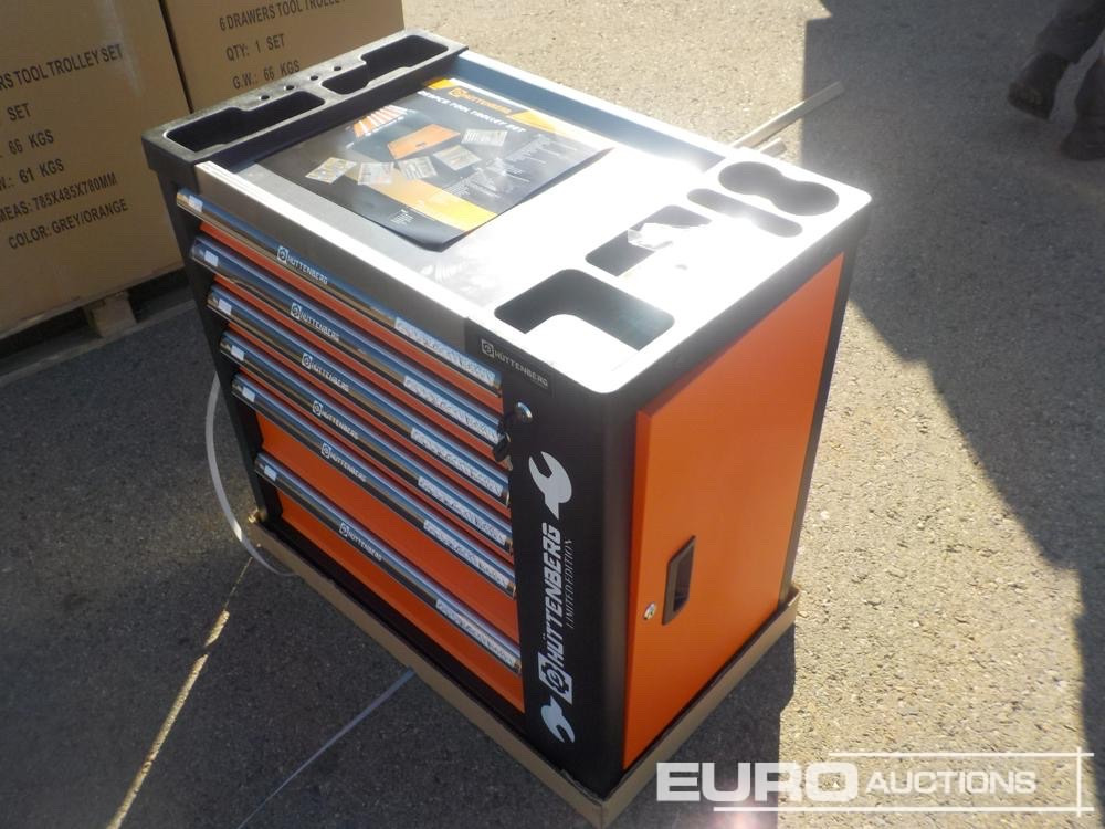 Unused Huttenberg Tools Trolley, 220Pcs, Complete with Tools, 6 Drawers / Carro Porta Herramientas Completo, 6 Cajones - Workshop equipment: picture 5 Unused Huttenberg Tools Trolley, 220Pcs, Complete with Tools, 6 Drawers / Carro Porta Herramientas Completo, 6 Cajones - Workshop equipment: picture 5