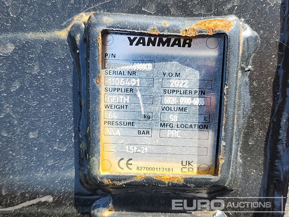 Unused Yanmar G02R-0900-6096 - Bucket: picture 5 Unused Yanmar G02R-0900-6096 - Bucket: picture 5