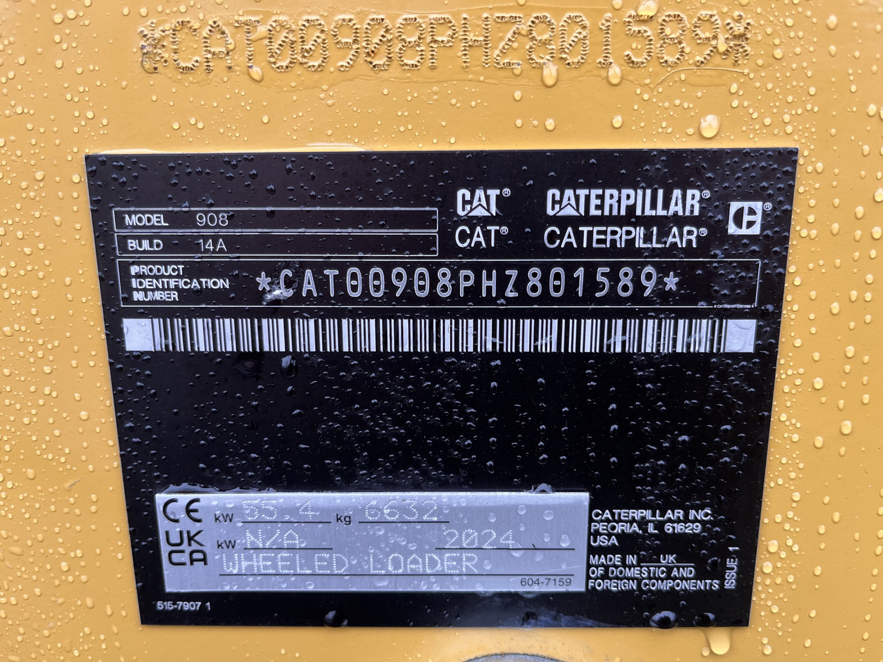 Caterpillar Radlader 908HL-14A - Wheel loader: picture 2 Caterpillar Radlader 908HL-14A - Wheel loader: picture 2