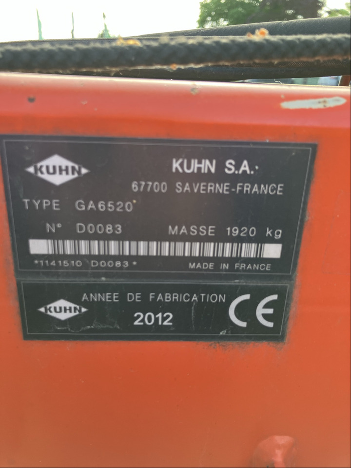 Kuhn 6520 - Tedder/ Rake: picture 2 Kuhn 6520 - Tedder/ Rake: picture 2