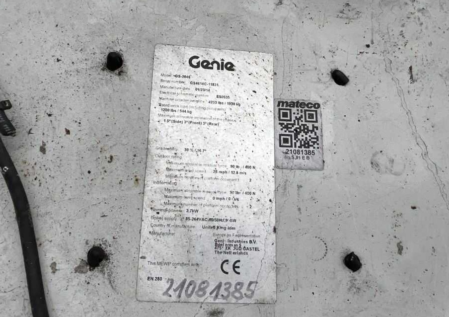Genie GS-2046 - Scissor lift: picture 5 Genie GS-2046 - Scissor lift: picture 5