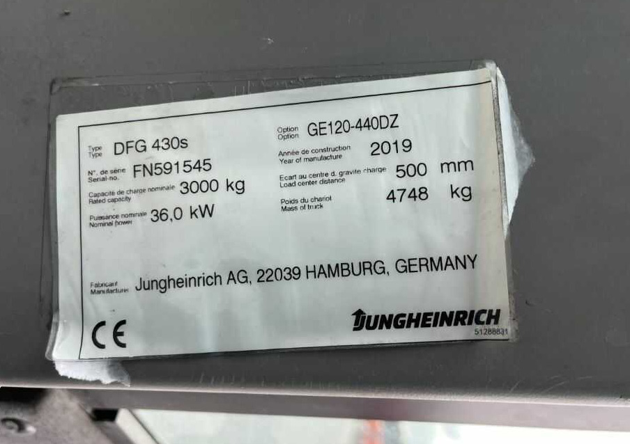 Jungheinrich DFG430s - Diesel forklift: picture 4 Jungheinrich DFG430s - Diesel forklift: picture 4