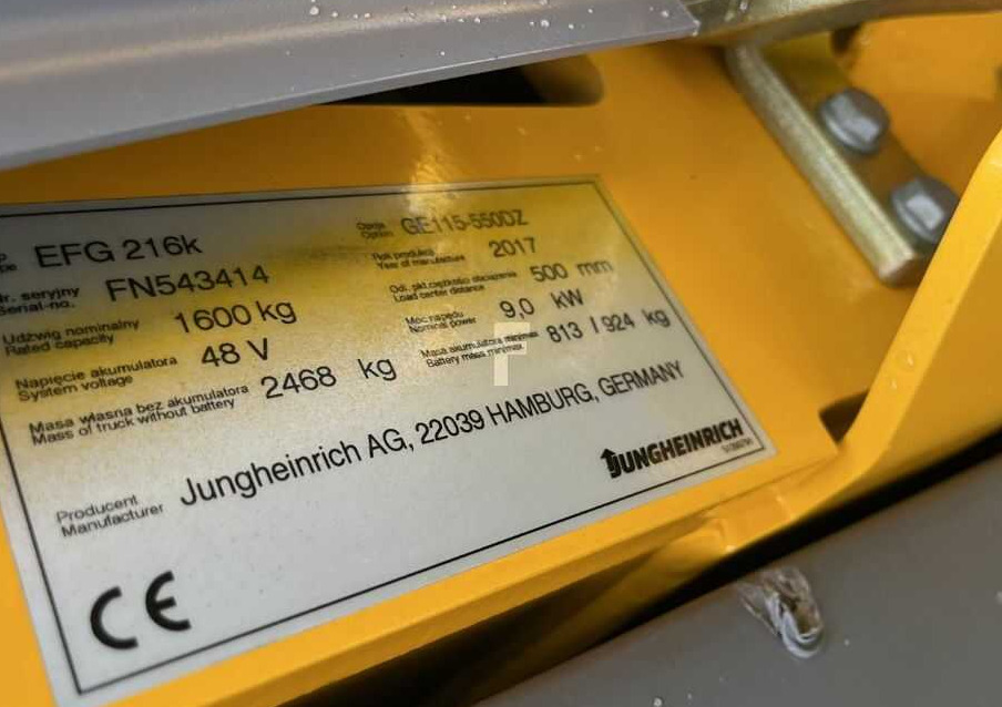 Jungheinrich EFG216k - Electric forklift: picture 4 Jungheinrich EFG216k - Electric forklift: picture 4