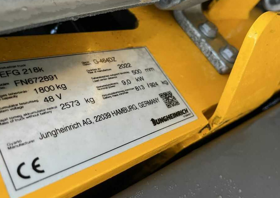 Jungheinrich EFG218k - Electric forklift: picture 4 Jungheinrich EFG218k - Electric forklift: picture 4
