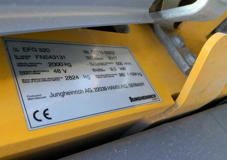 Jungheinrich EFG320 - Electric forklift: picture 4 Jungheinrich EFG320 - Electric forklift: picture 4