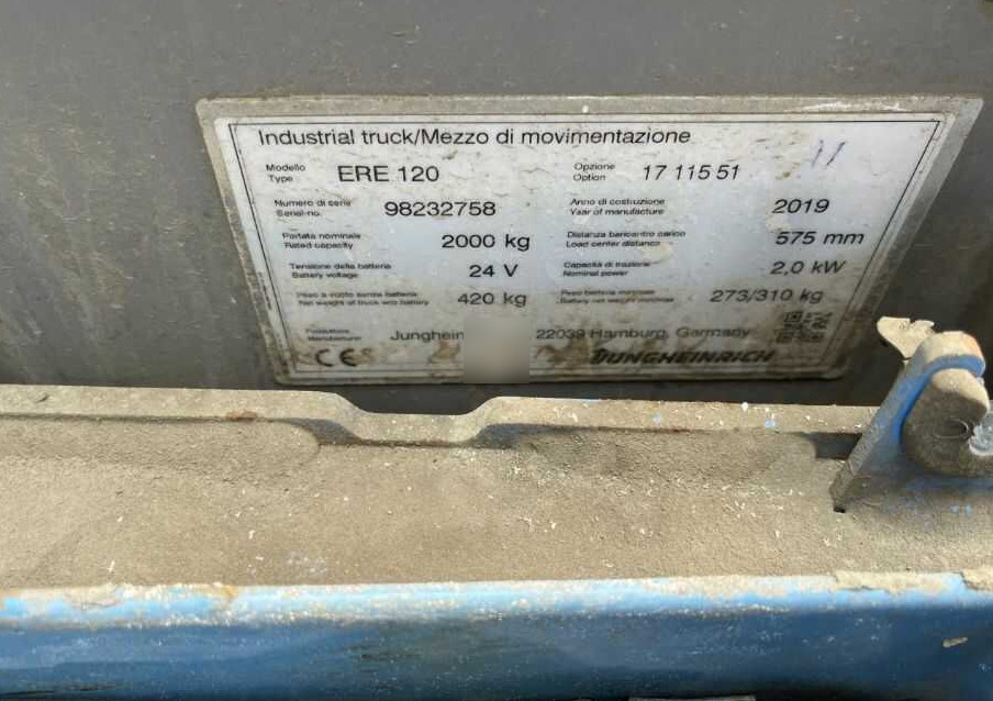Jungheinrich ERE120 - Stacker: picture 4 Jungheinrich ERE120 - Stacker: picture 4