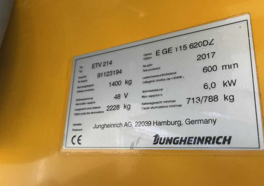 Jungheinrich ETV214 - Reach truck: picture 4 Jungheinrich ETV214 - Reach truck: picture 4