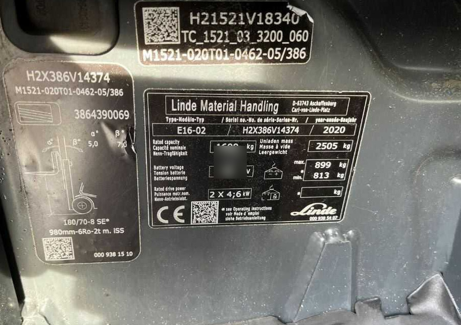 Linde E16-02 - Electric forklift: picture 4 Linde E16-02 - Electric forklift: picture 4