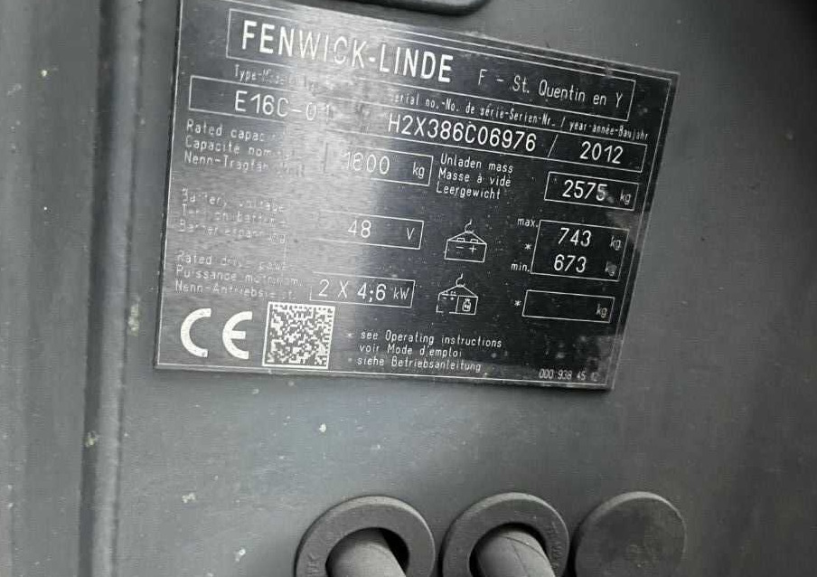 Electric forklift Linde E16C-01: picture 6
