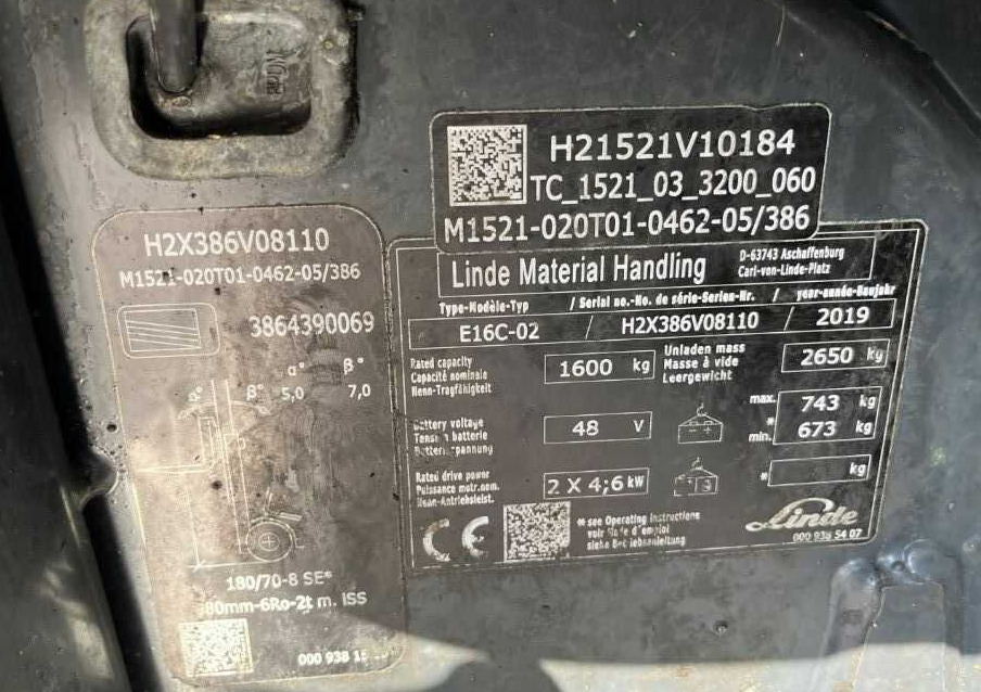 Linde E16C-02 - Electric forklift: picture 4 Linde E16C-02 - Electric forklift: picture 4