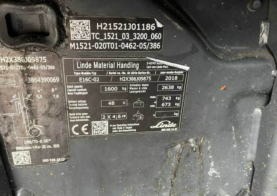 Linde E16C-02 - Electric forklift: picture 4 Linde E16C-02 - Electric forklift: picture 4