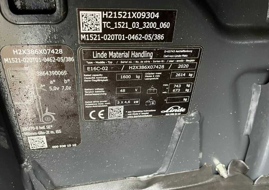 Linde E16C-02 - Electric forklift: picture 4 Linde E16C-02 - Electric forklift: picture 4