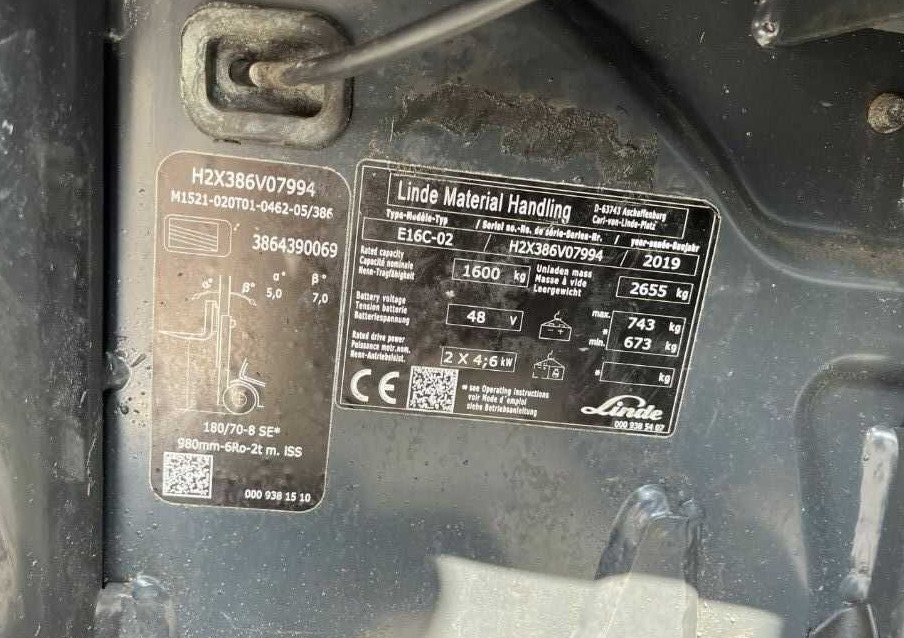 Linde E16C-02 - Electric forklift: picture 4 Linde E16C-02 - Electric forklift: picture 4