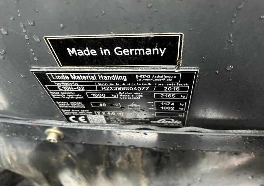 Linde E16H-02 - Electric forklift: picture 4 Linde E16H-02 - Electric forklift: picture 4