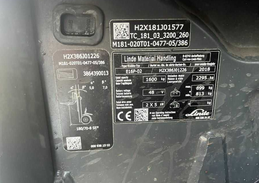 Linde E16P-02 - Electric forklift: picture 4 Linde E16P-02 - Electric forklift: picture 4