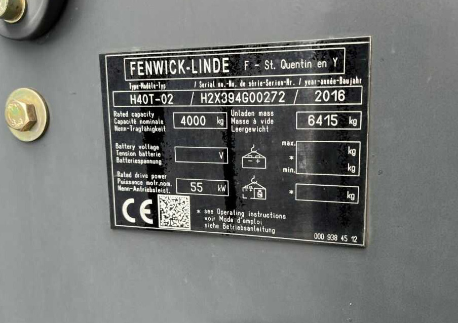 Linde H40T-02 - LPG forklift: picture 4 Linde H40T-02 - LPG forklift: picture 4